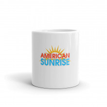 American Sunrise White glossy mug