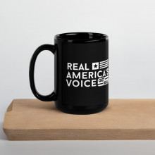 RAV Get Real Black Glossy Mug