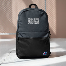 RAV's American made GET REAL Embroidered Champion Backpack